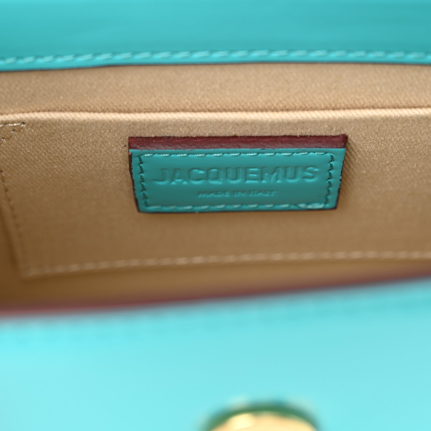 Smooth Calfskin Le Chiquito Boucle Moyen Turquoise