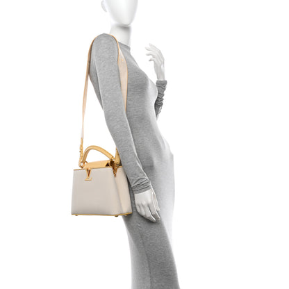 Louis Vuitton Canvas Taurillon Capucines BB Plume Yellow 2 of 12