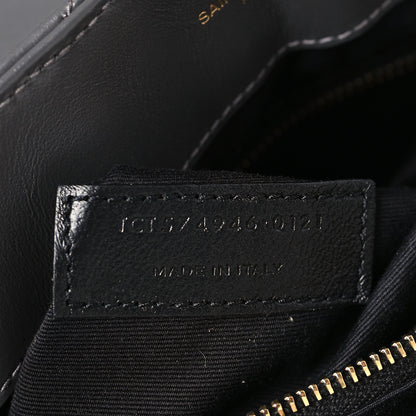 Saint Laurent Calfskin Y Quilted Monogram Medium Loulou Chain Satchel Earth 8 of 10