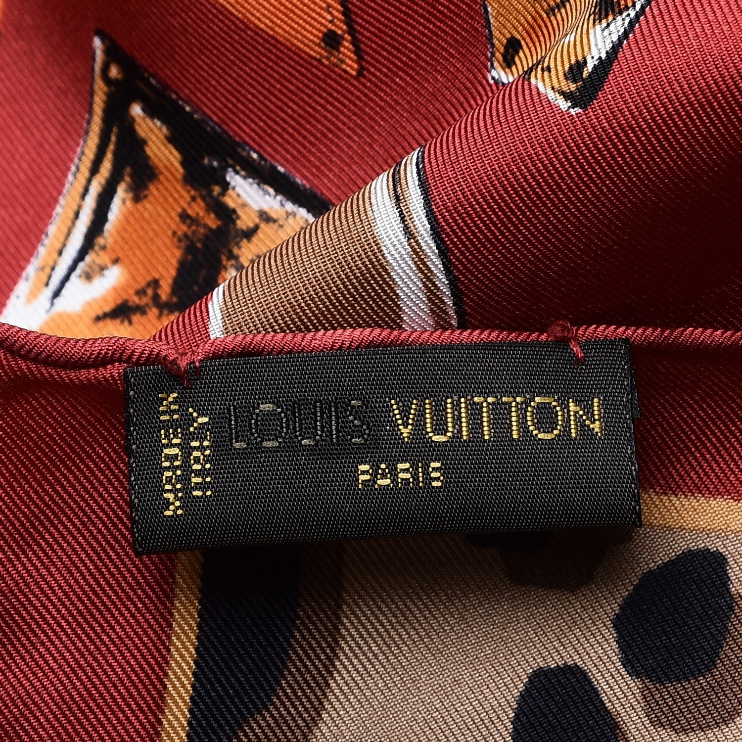 Louis Vuitton Silk Leopard Square Scarf 5 of 6