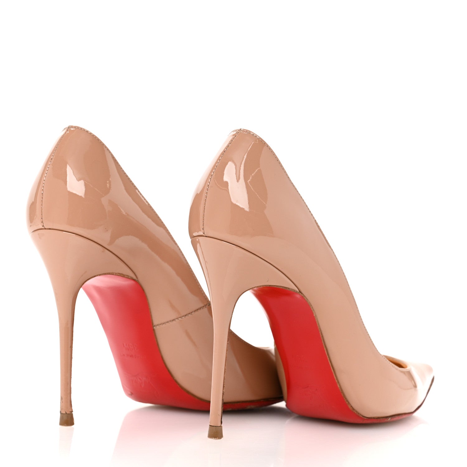 Christian Louboutin Patent Decollete 554 100 Pumps 38.5 Nude 5 of 13
