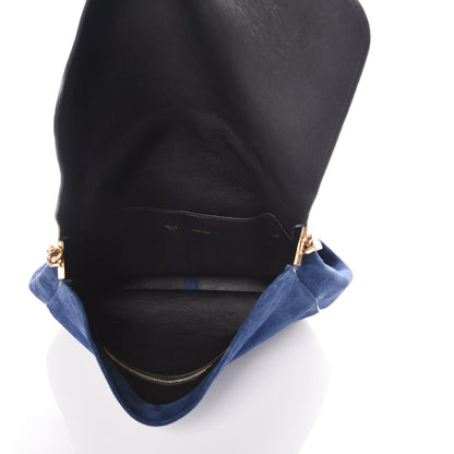 Celine Suede Medium Gourmette Ocean Blue 5 of 8