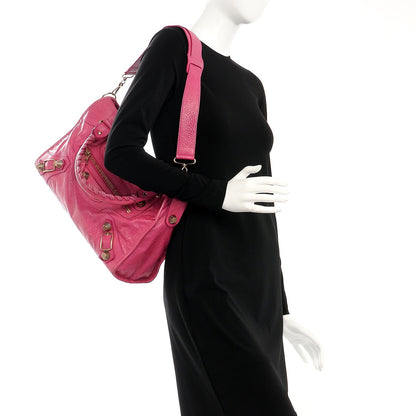 Balenciaga Agneau Giant 21 Rose Gold Hardware City Cyclamen Fucsia 2 of 8