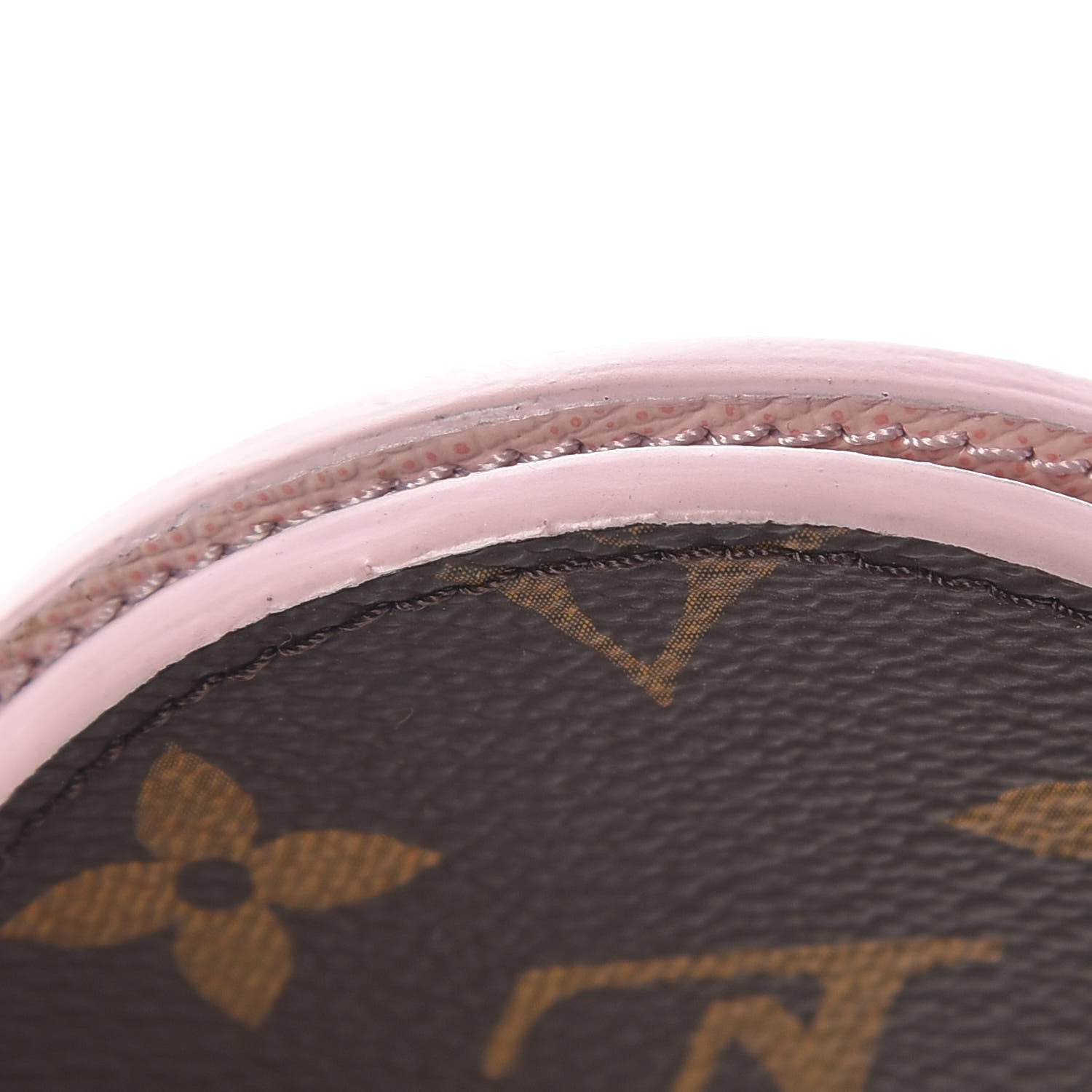 Louis Vuitton Monogram LV Mirror Bag Charm Key Holder Rose Ballerine 7 of 9