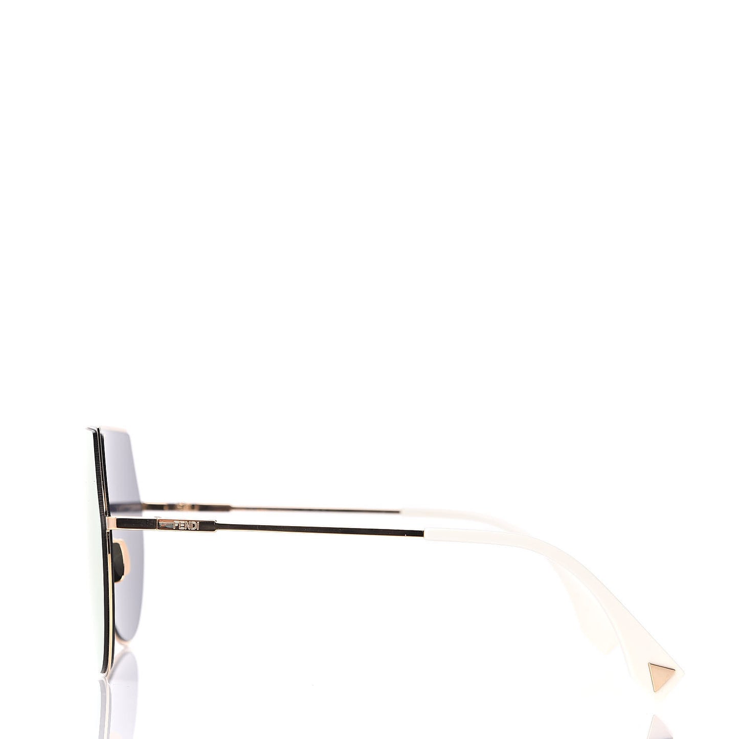 Metal Mirrored Eyeline Sunglasses FF 0193/S Matte Gold