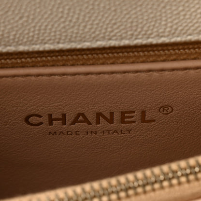 Chanel Caviar Quilted Small Chain Coco Handle Flap White 6 of 10