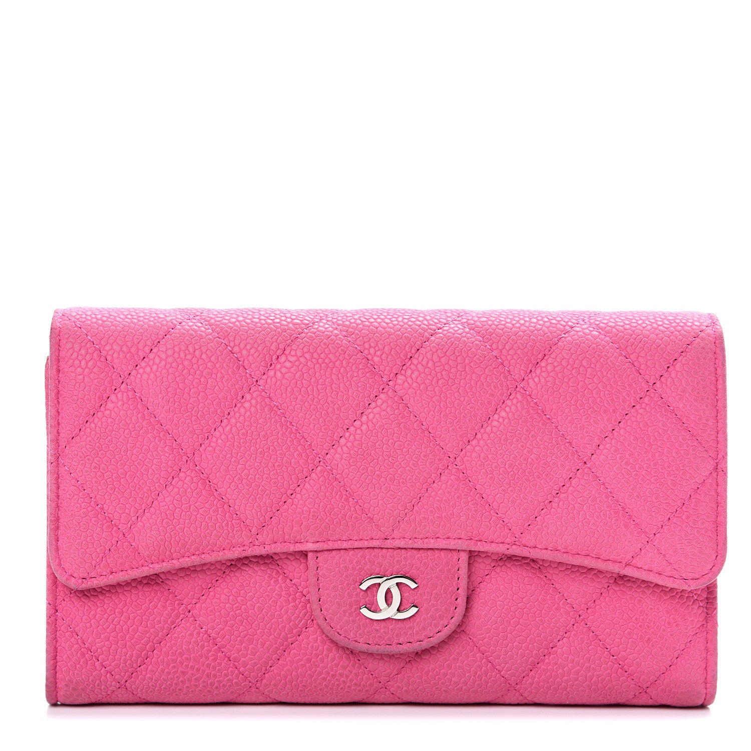 Chanel Iridescent Caviar Quilted Large Flap Wallet Pink 1 of 13