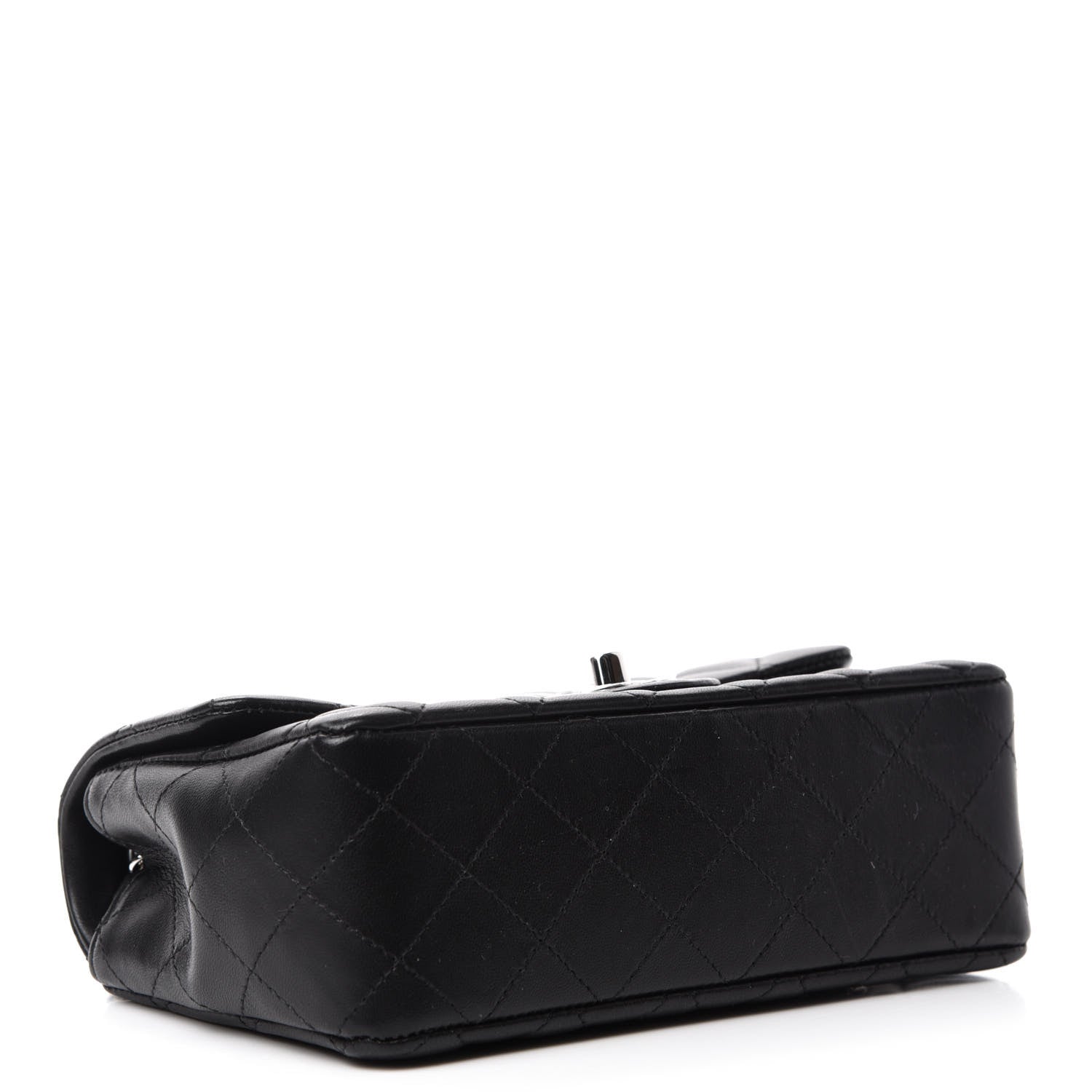 Chanel Lambskin Quilted Mini Rectangular Flap Black 4 of 13
