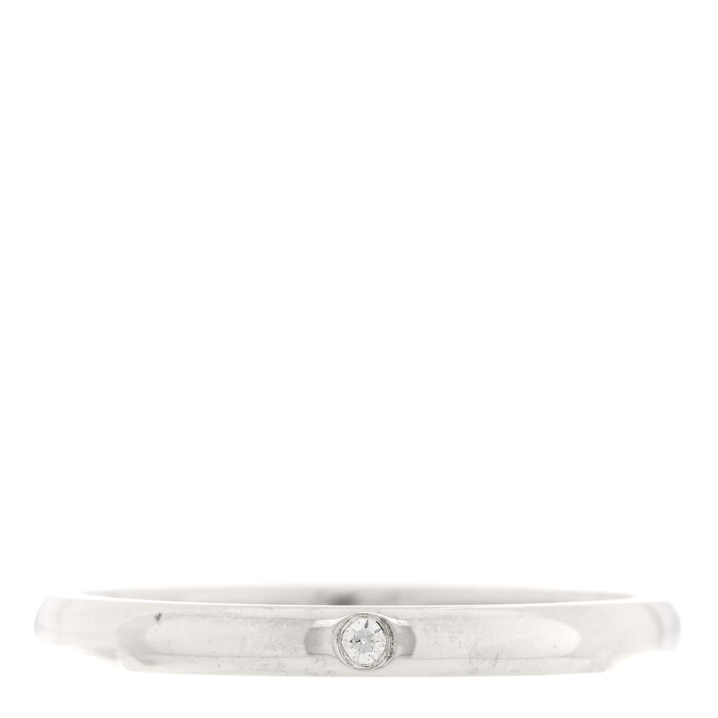 Elsa Peretti Sterling Silver Diamond Band Ring 67 11.75