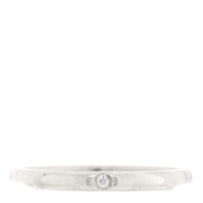Tiffany Elsa Peretti Sterling Silver Diamond Band Ring 67 11.75 1 of 5
