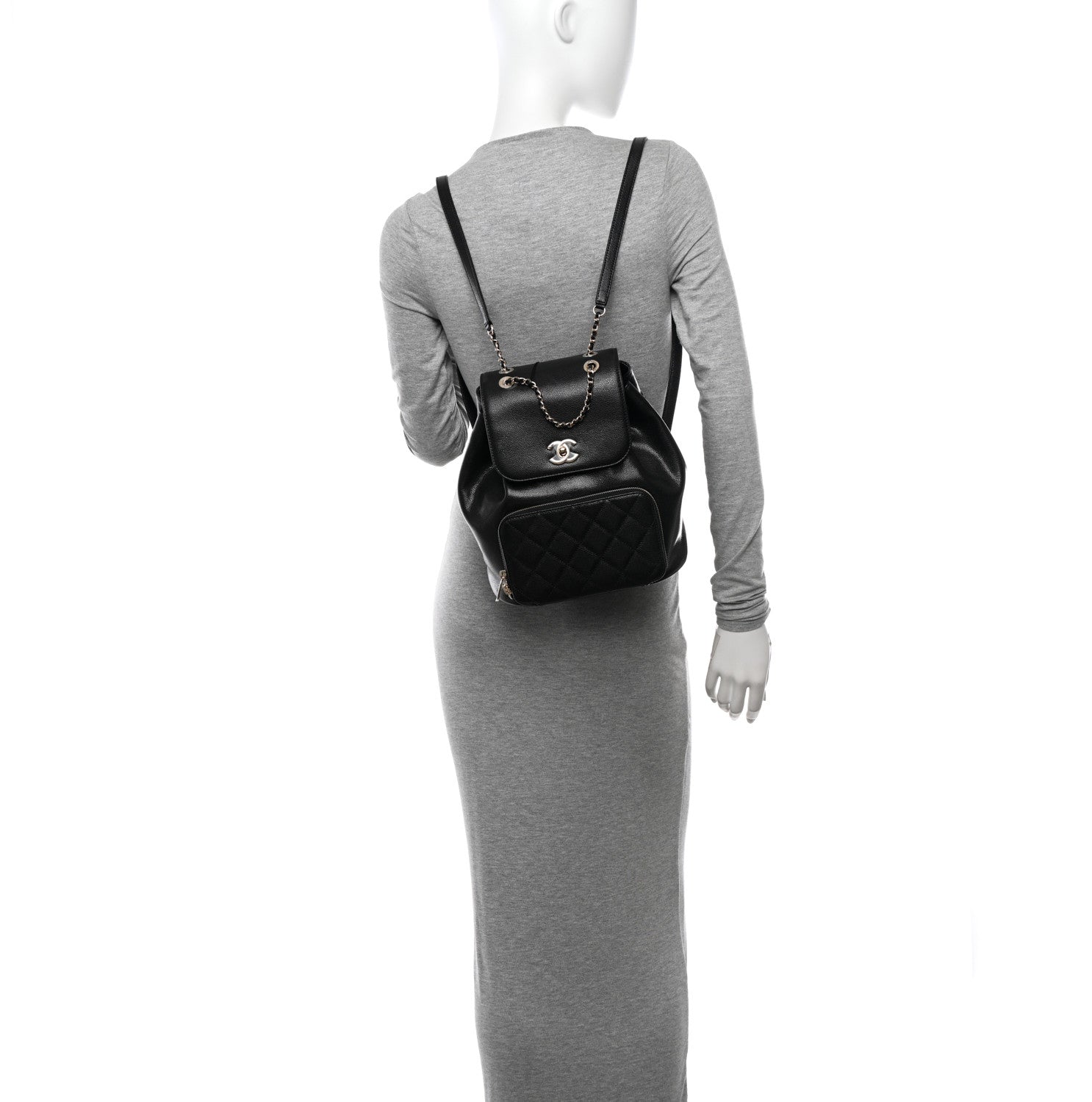 Chanel Caviar Quilted Business Affinity Backpack Black 2 of 10