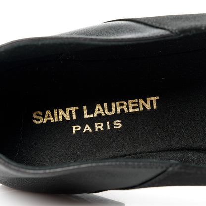 Saint Laurent Patent Smooth Lambskin Anais Slingback Flats 38.5 Black 7 of 9