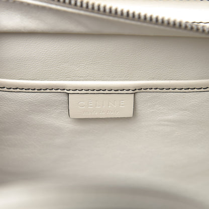 Celine Satin Calfskin Nano Debossed Luggage White 6 of 9