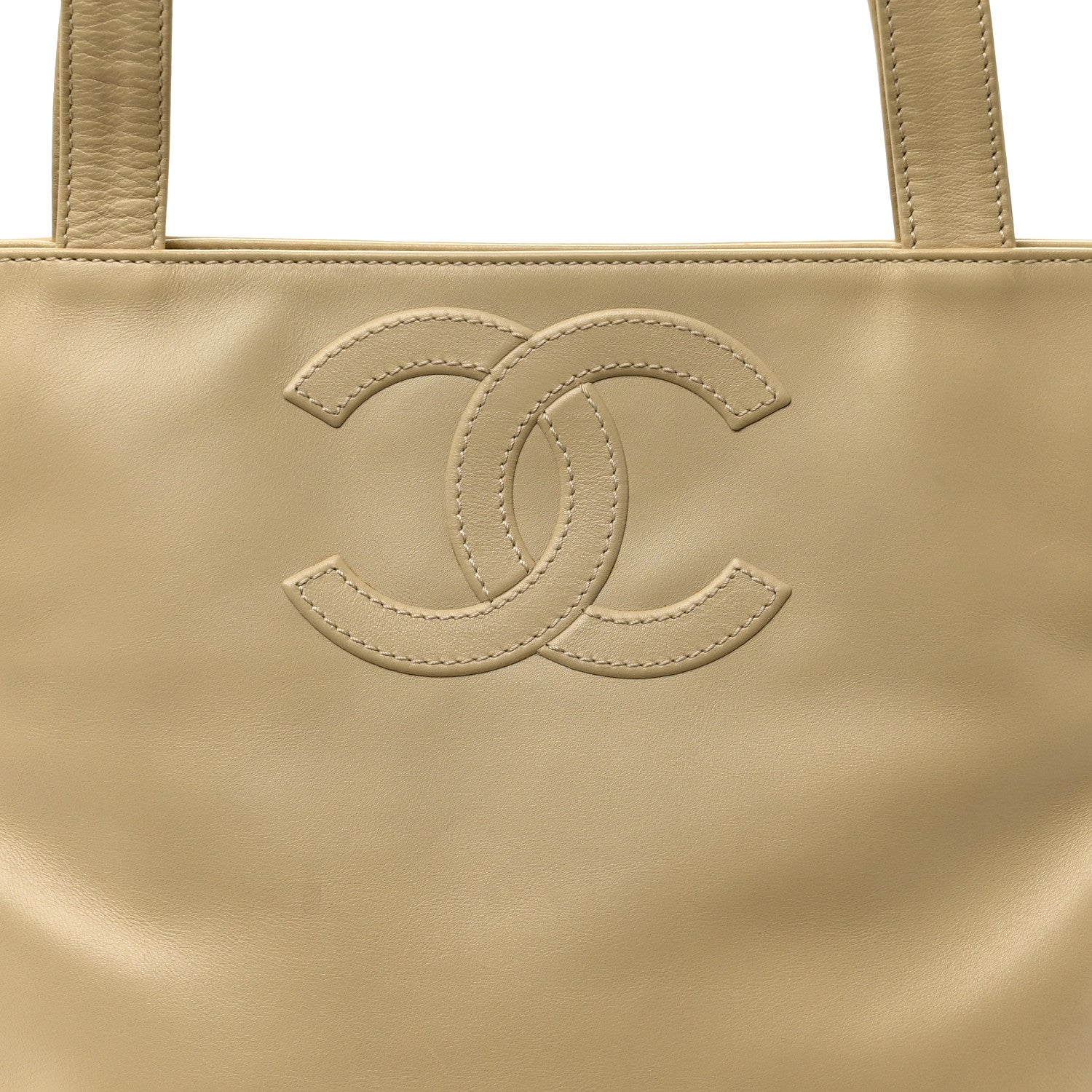 Chanel Calfskin CC Tote Beige 8 of 11