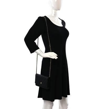 Chanel Caviar Quilted Wallet on Chain WOC Black 2 of 12