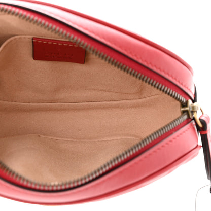 Gucci Calfskin Matelasse GG Marmont Belt Bag 95 38 Hibiscus Red 5 of 10