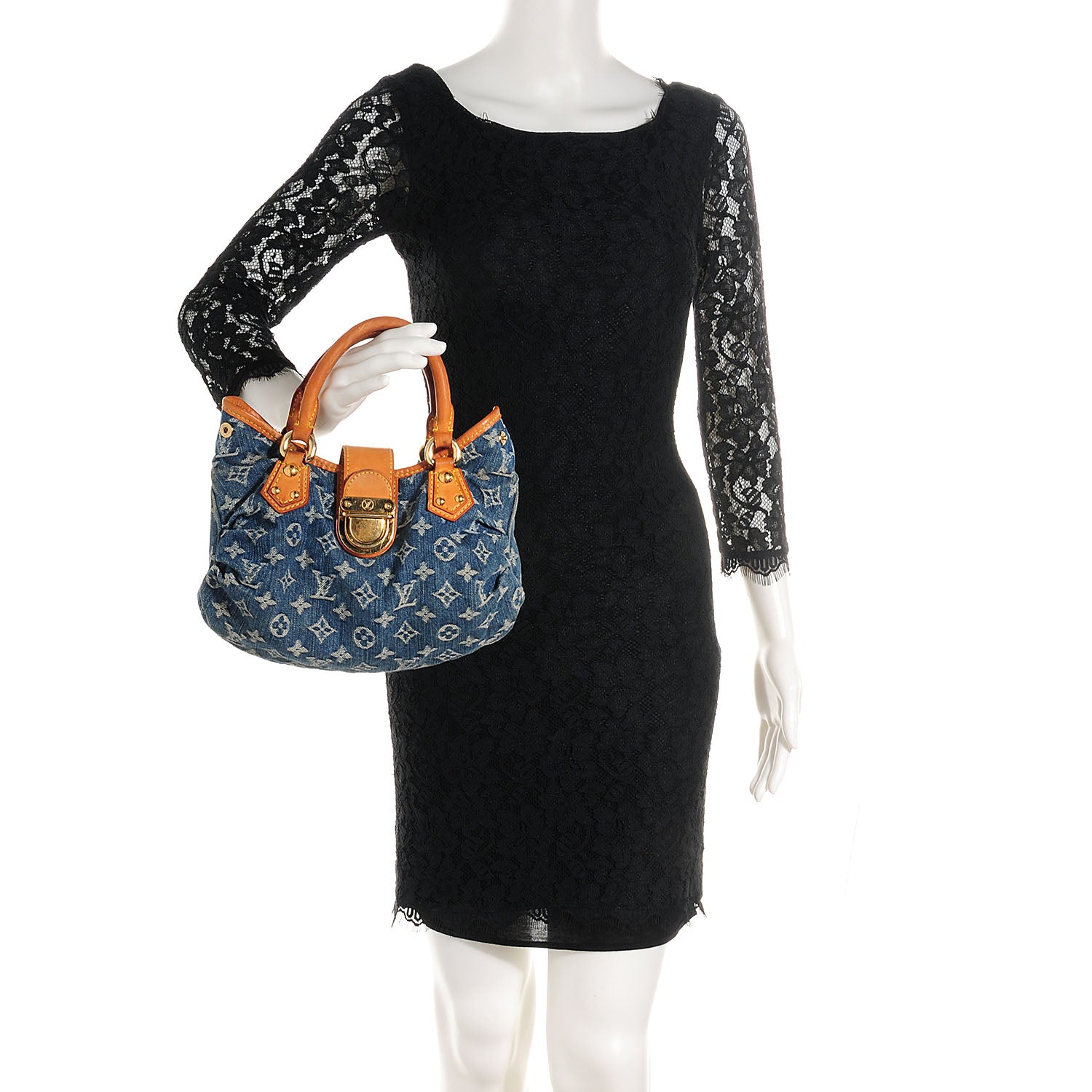 Louis Vuitton Denim Pleaty Blue 2 of 7