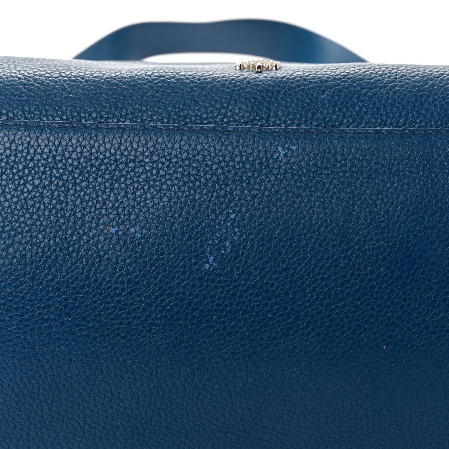 Classic Grained Calfskin Small Alice Satchel Blue