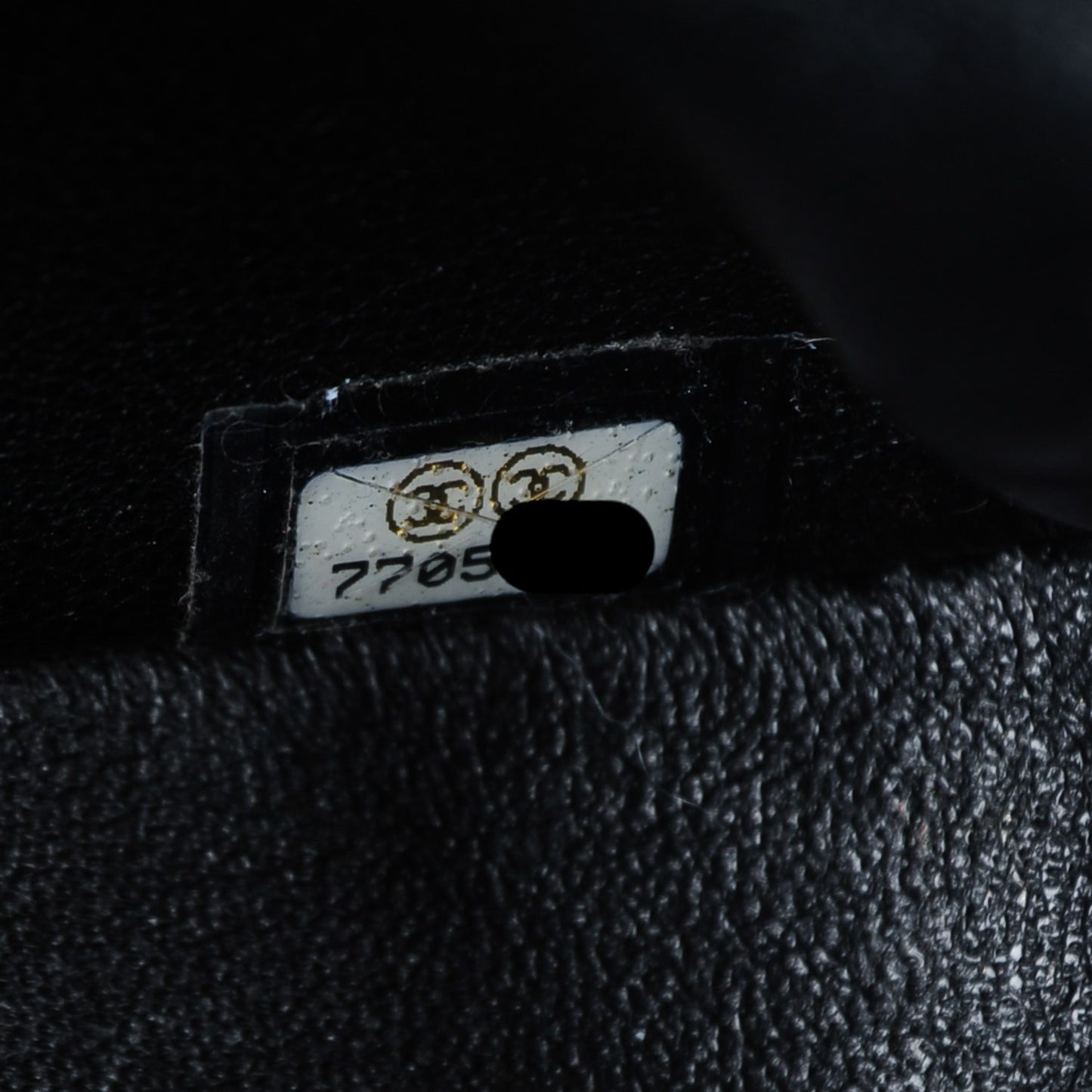 Patent Camellia Mini Flap Black