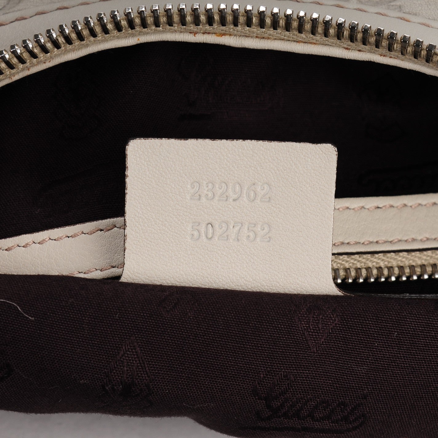 Guccissima Medium GG Twins Hobo Off White