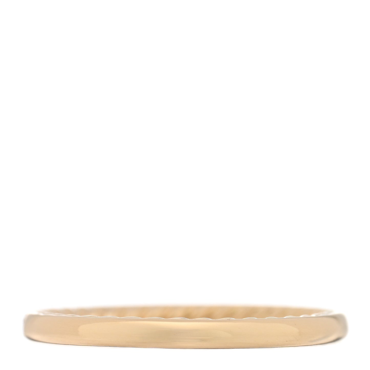 18K Yellow Gold Diamond 2mm Cable Collectibles Band Ring 48 4.5