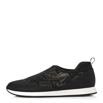 Fendi X SARAH COLEMAN Mesh FF Vertigo Runner Slip On Sneakers 39 Black 1 of 8