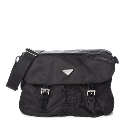 Prada Nylon Vela Messenger Bag Black 1 of 16