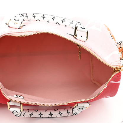 Louis Vuitton Monogram Giant Speedy Bandouliere 30 Rouge 5 of 10