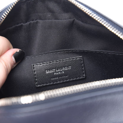 Saint Laurent Calfskin Monogram Lou Camera Bag Blue 7 of 8
