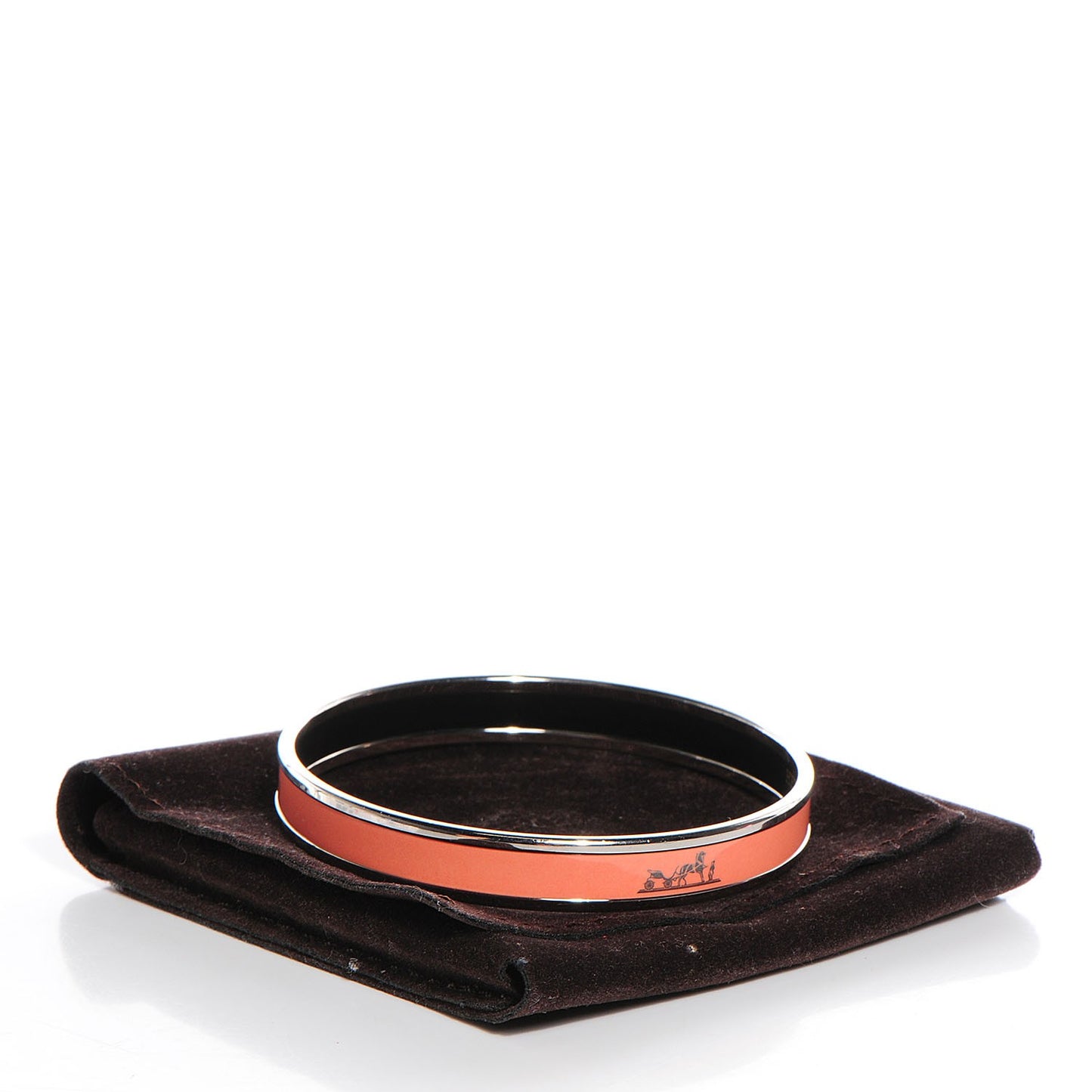 Enamel Printed Caleche Narrow Bracelet 62 Mango