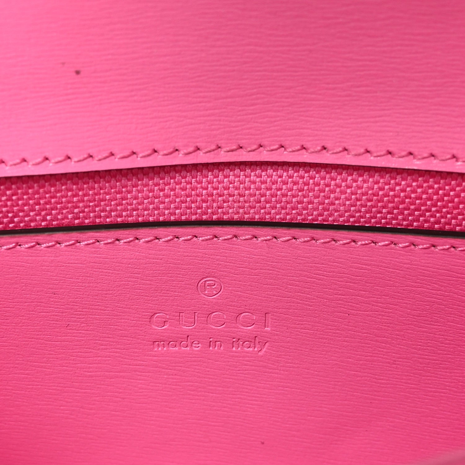 Gucci GG Monogram Scratch Lux Calfskin Mini Luce Shoulder Bag Rose Dark Blossom 6 of 10