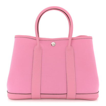Hermes Toile Officier Vache Country Garden Party 30 TPM Pink 1 of 11