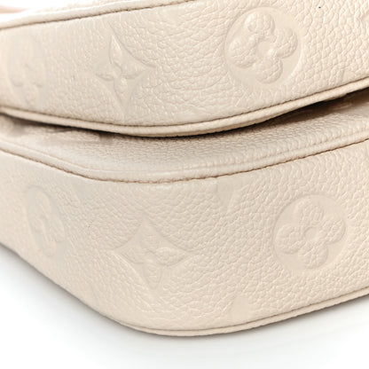 Louis Vuitton Empreinte Monogram Giant Multi Pochette Accessories Cream 5 of 13