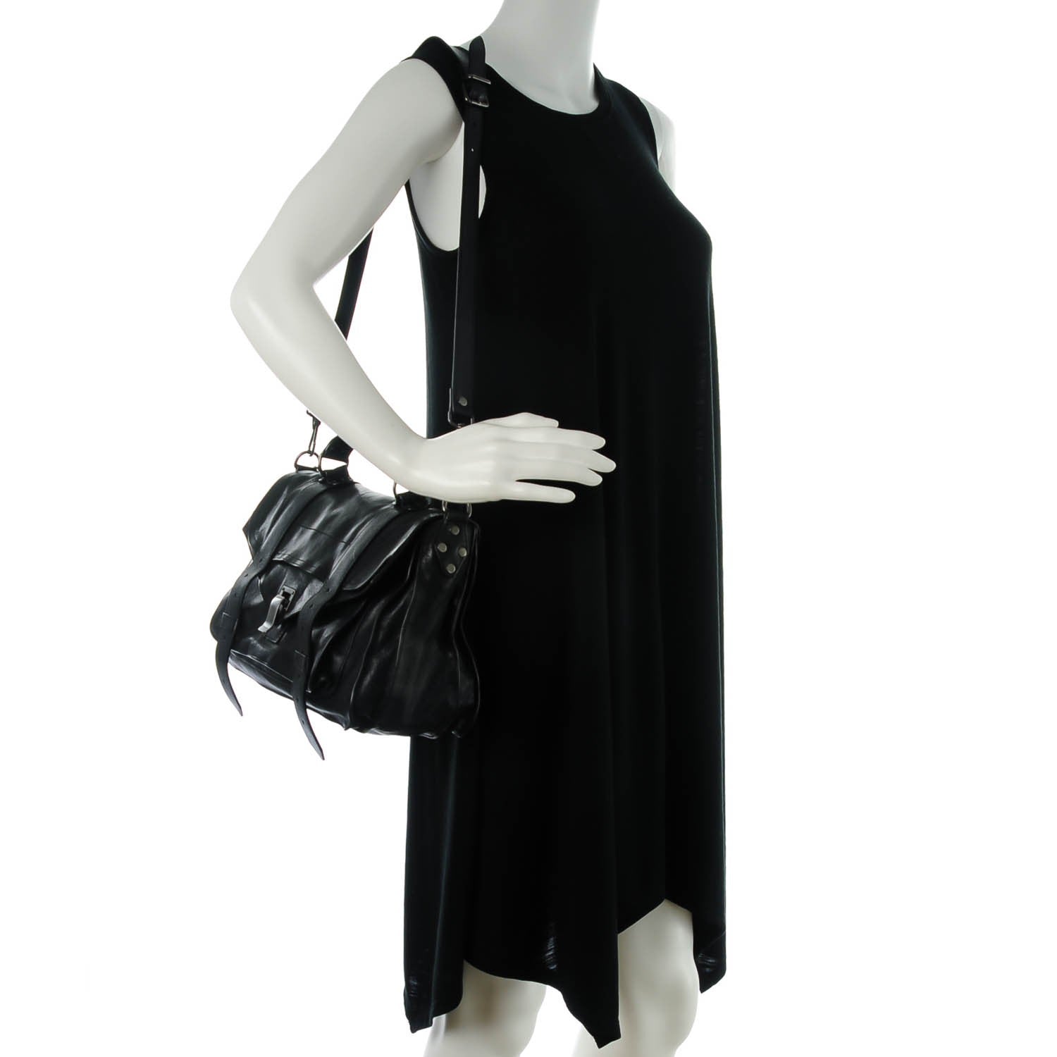 Proenza Schouler Lambskin Medium PS1 Satchel Black 2 of 8