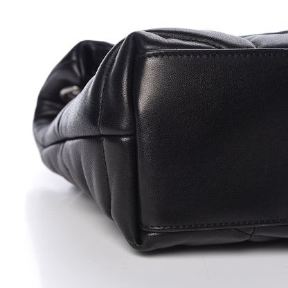 Saint Laurent Lambskin Quilted Small Loulou Puffer Monogram Chain Satchel Black 10 of 15