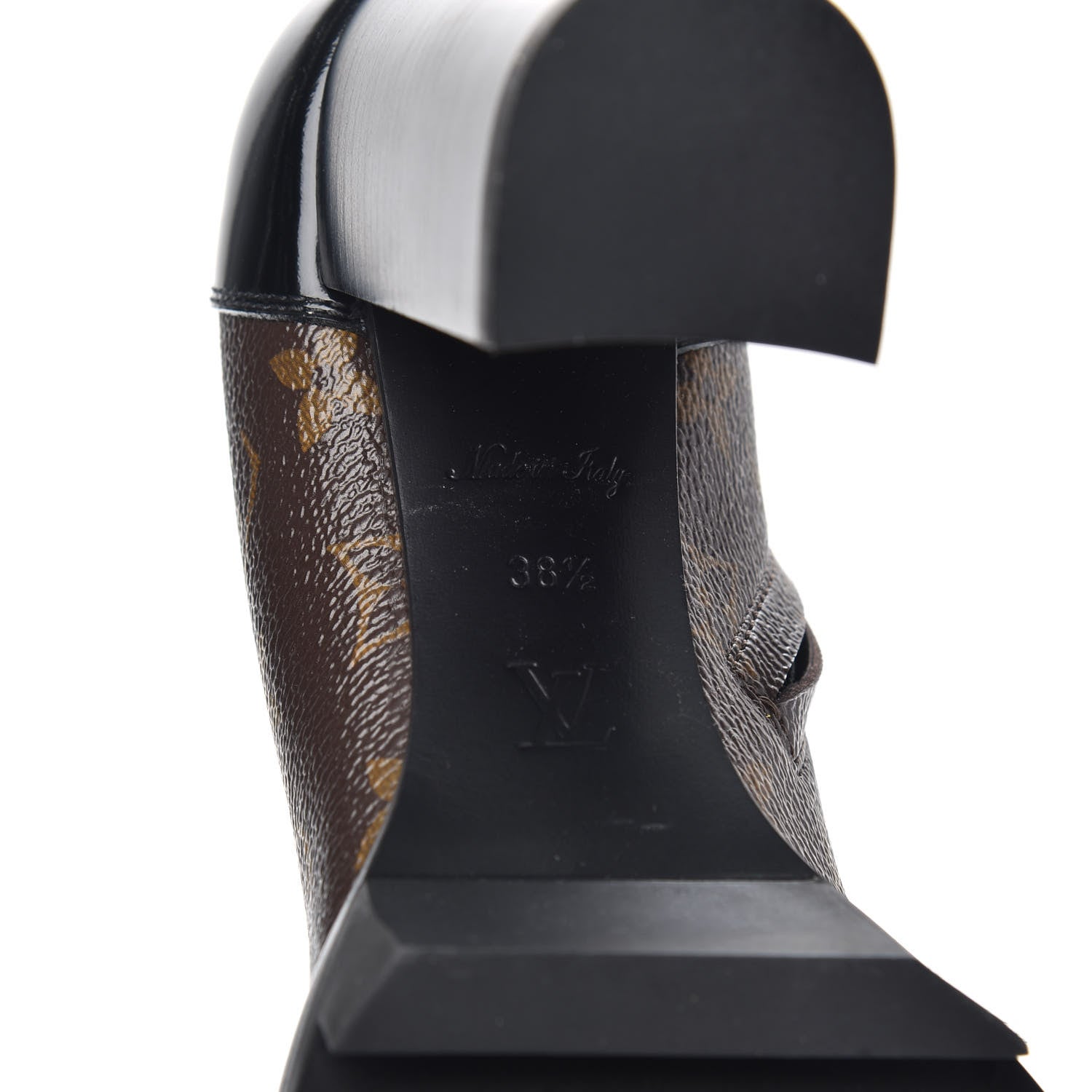 Louis Vuitton Patent Calfskin Monogram Star Trail Ankle Boots 38.5 Black 6 of 7
