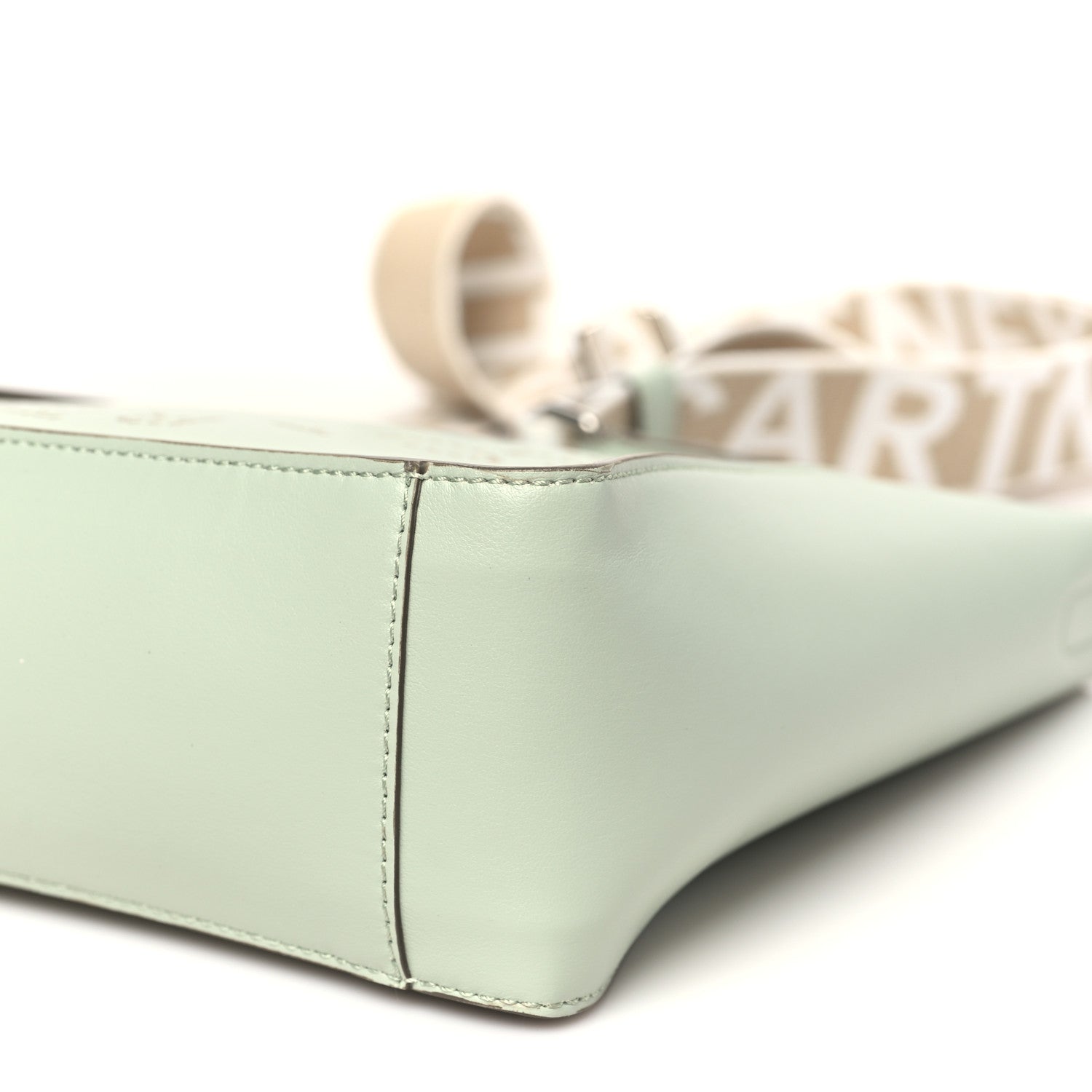 Stella McCartney Eco Alter Nappa Perforated Logo Mini Crossbody Sage Green 10 of 11