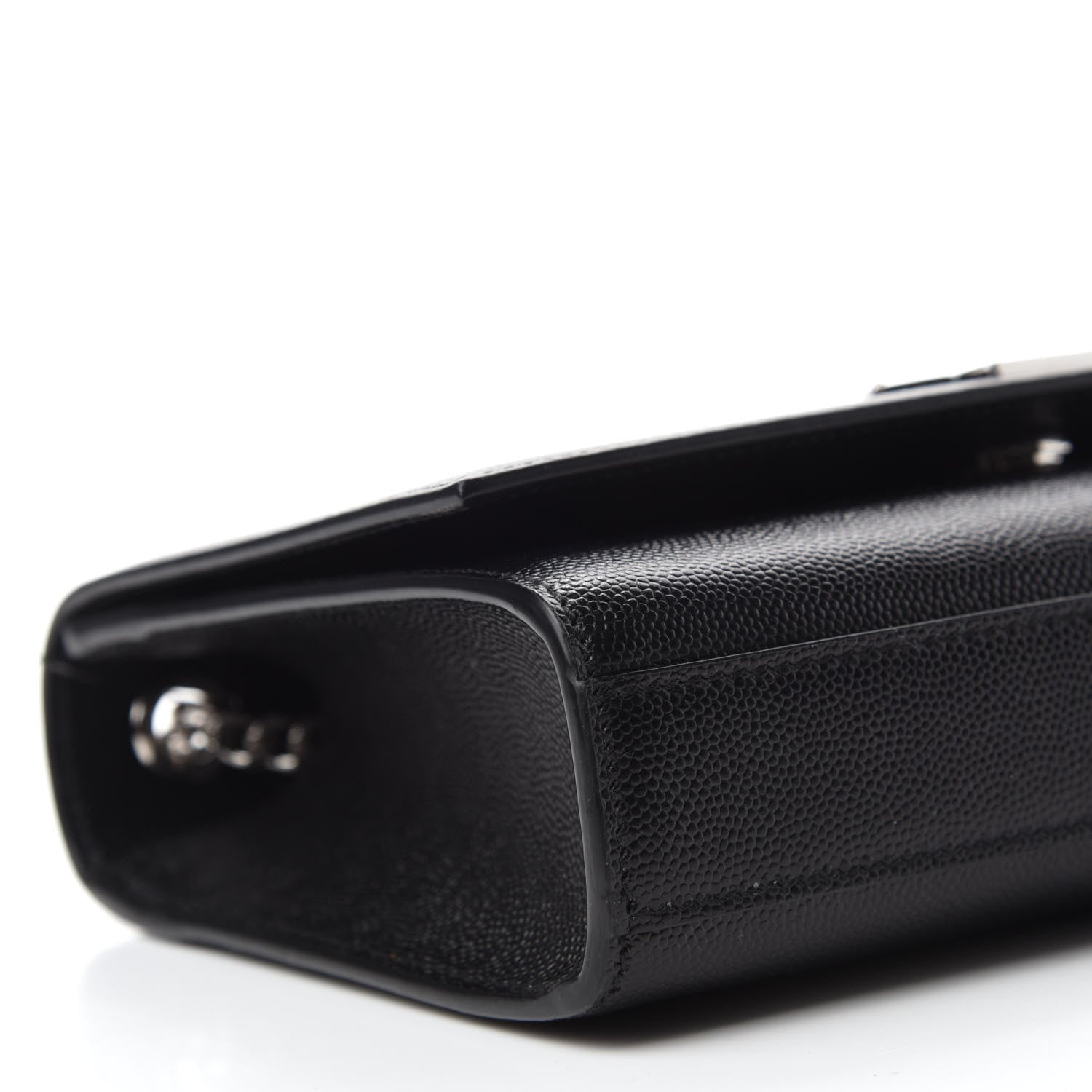 Saint Laurent Grain De Poudre Small Monogram Kate Satchel Black 6 of 10