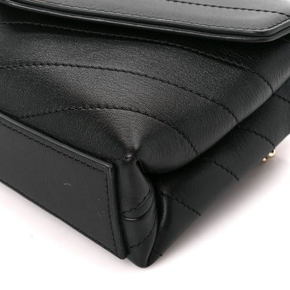 Chanel Calfskin Chevron Stitched Coco Waist Bag Black 11 of 11