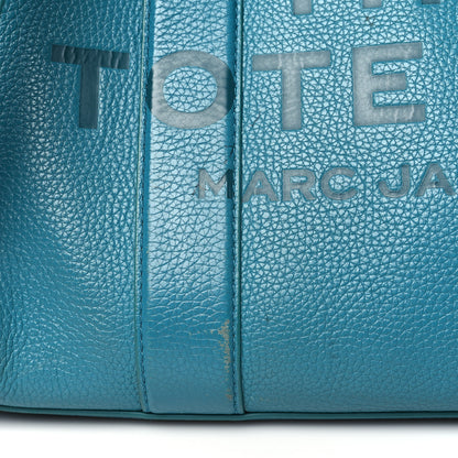 Marc Jacobs Grained Calfskin Medium The Tote Bag Blue 12 of 13
