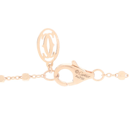 Cartier 18K Pink Gold Diamond Tsavorite Black Lacquer Panthere De Cartier Necklace 3 of 4