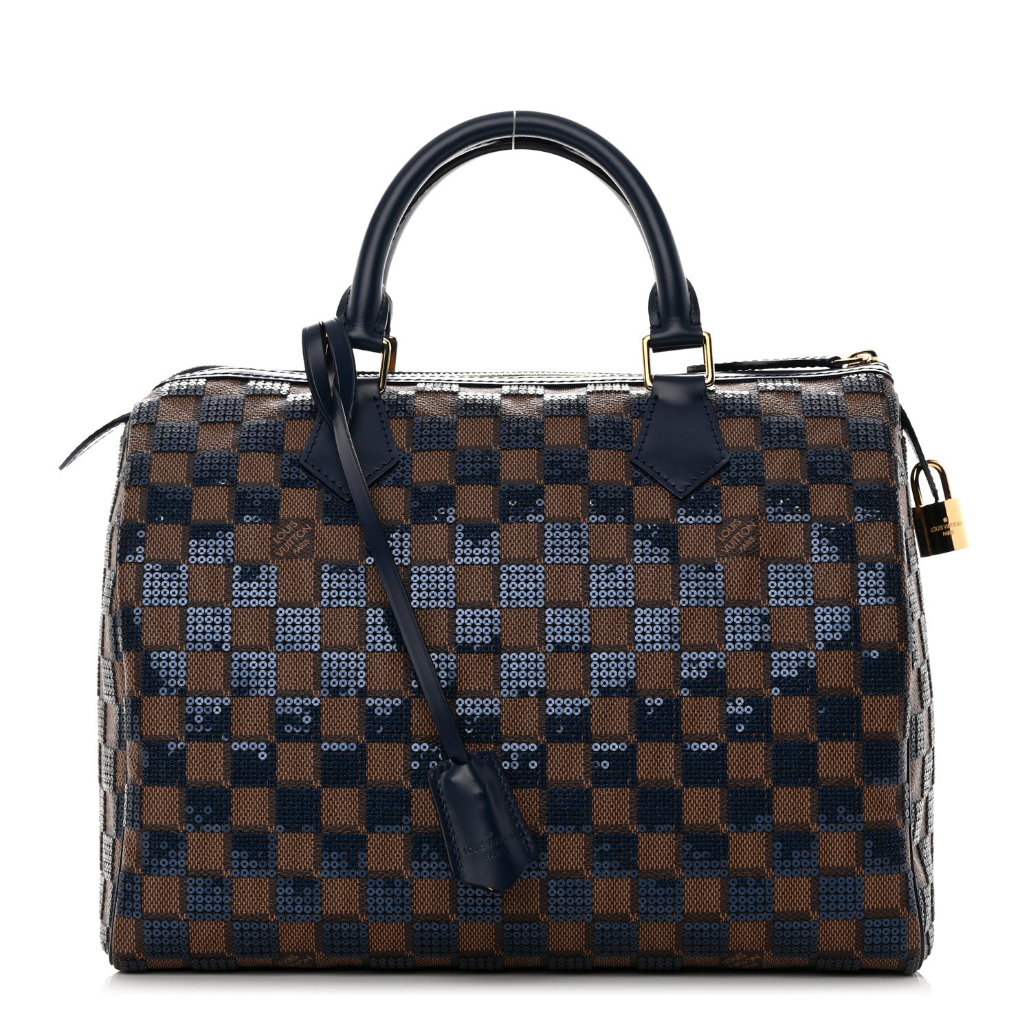 Louis Vuitton Damier Paillettes Speedy 30 Blue 1 of 11