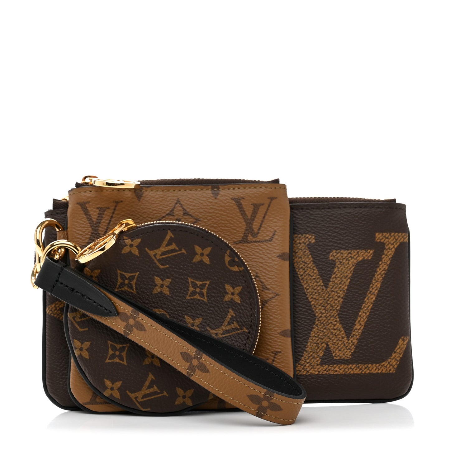Reverse Monogram Giant Trio Pouch