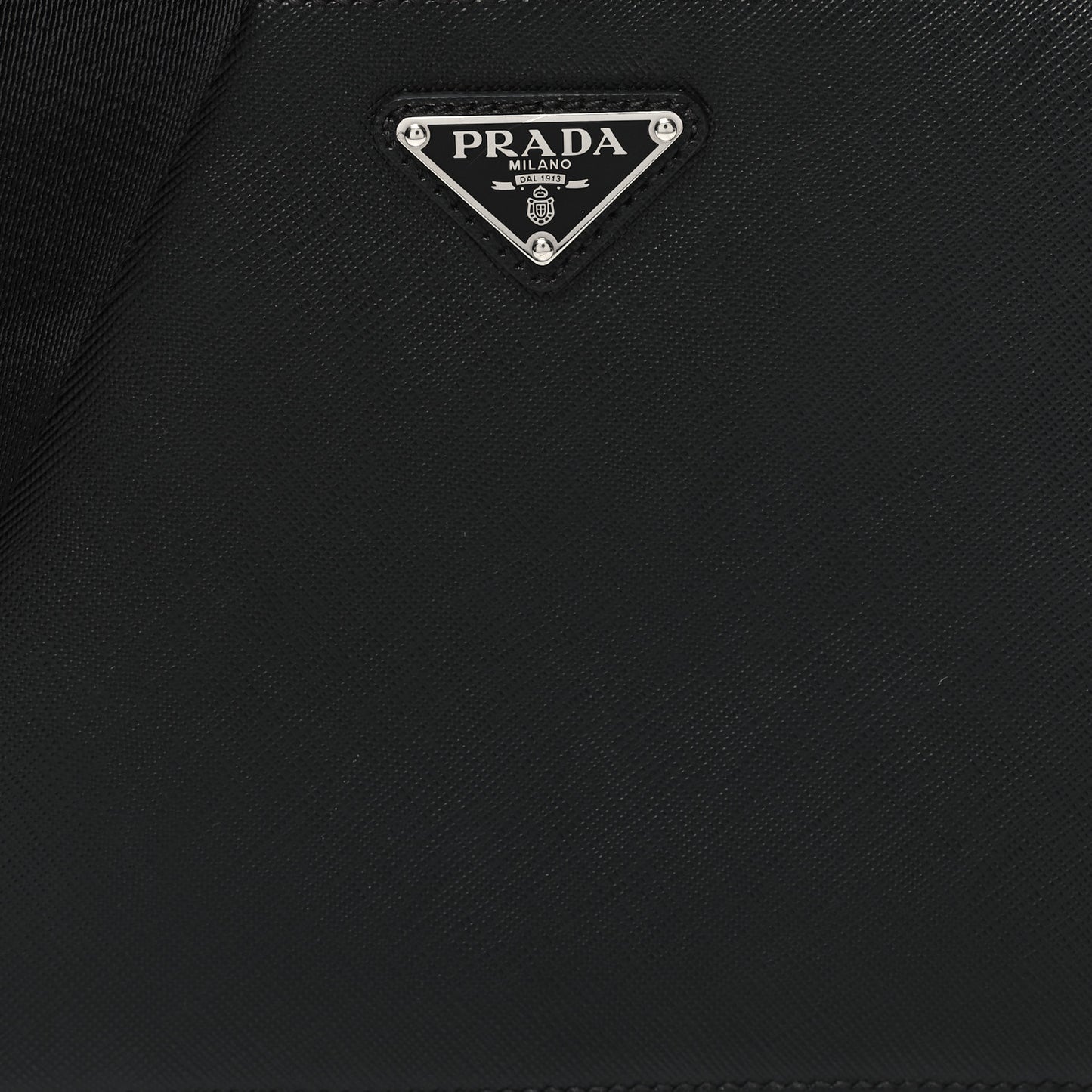 Saffiano Travel Medium Brique Crossbody Bag Black
