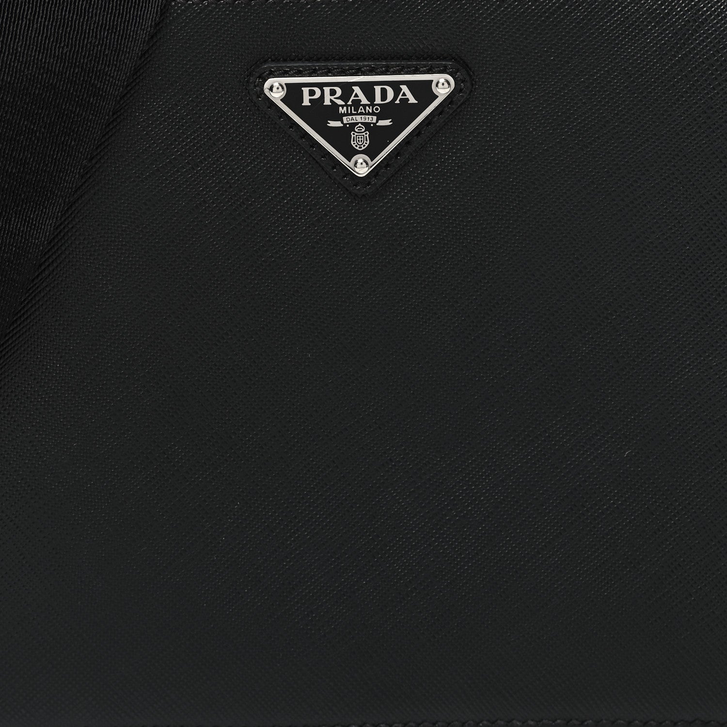 Prada Saffiano Travel Medium Brique Crossbody Bag Black 7 of 9