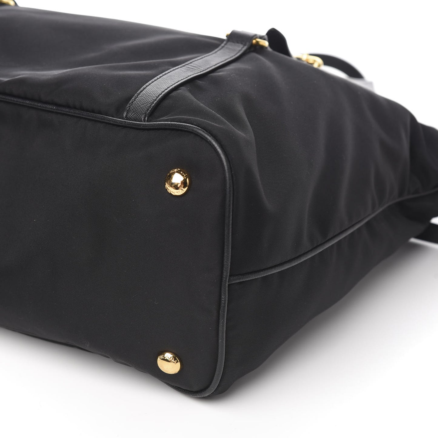 Saffiano Tessuto Nylon Tote Black