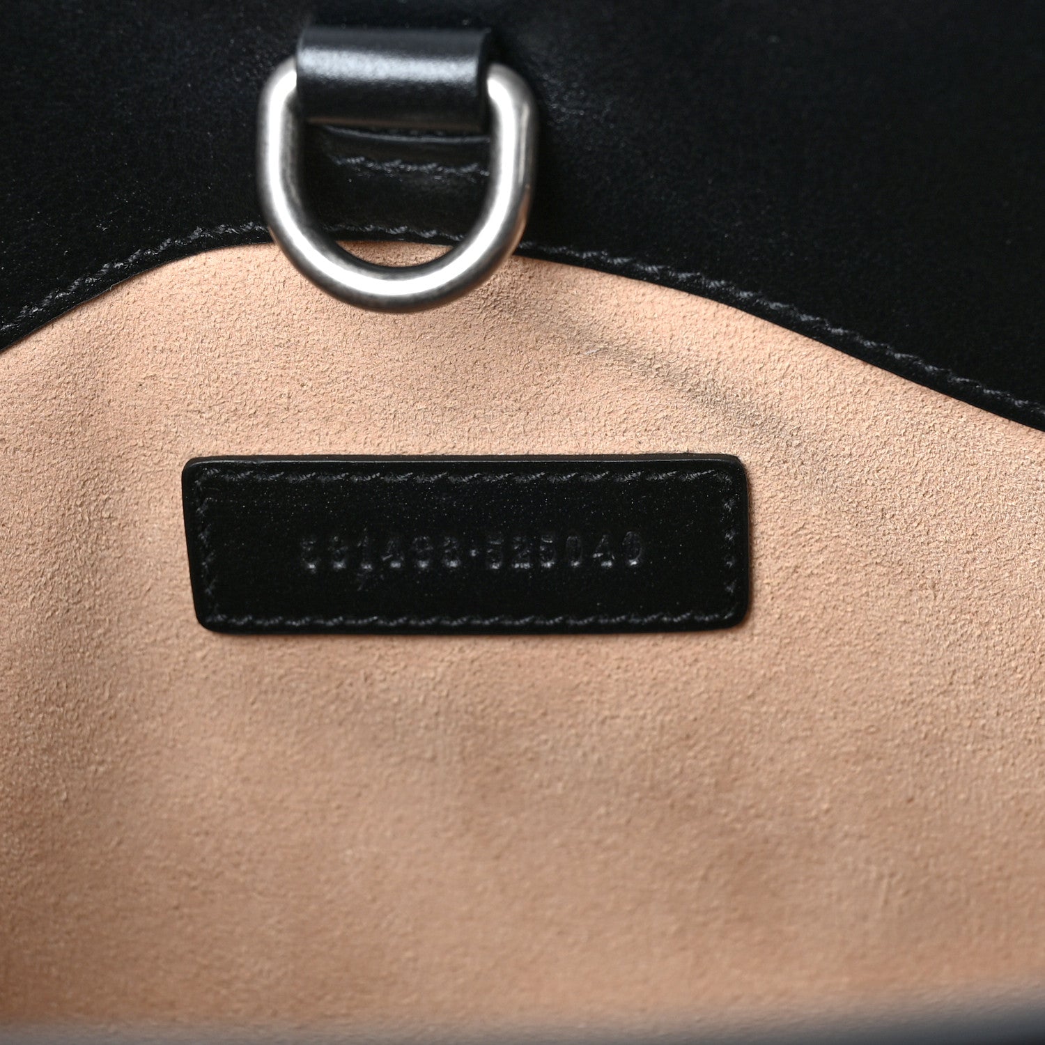 Gucci Calfskin Matelasse Aria Small GG Marmont Shoulder Tote Black 7 of 9