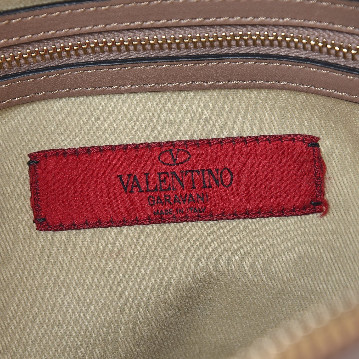 Valentino Garavani Coated Canvas Lace Print Convertible Satchel Sand 6 of 11