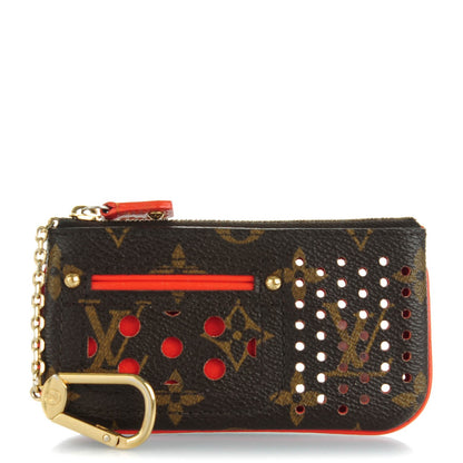 Louis Vuitton Monogram Perforated Key Pouch Orange 1 of 8