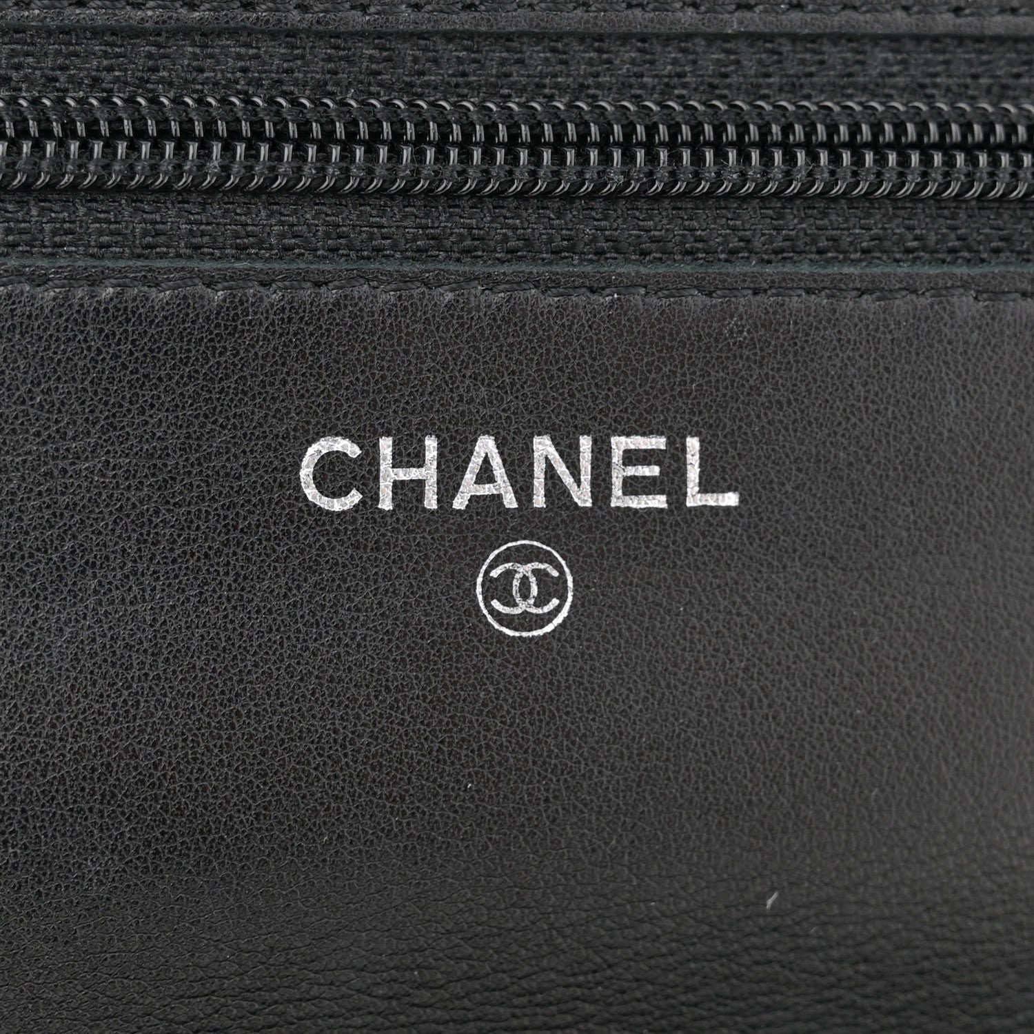 Chanel Caviar Timeless CC Wallet On Chain WOC Black 6 of 15